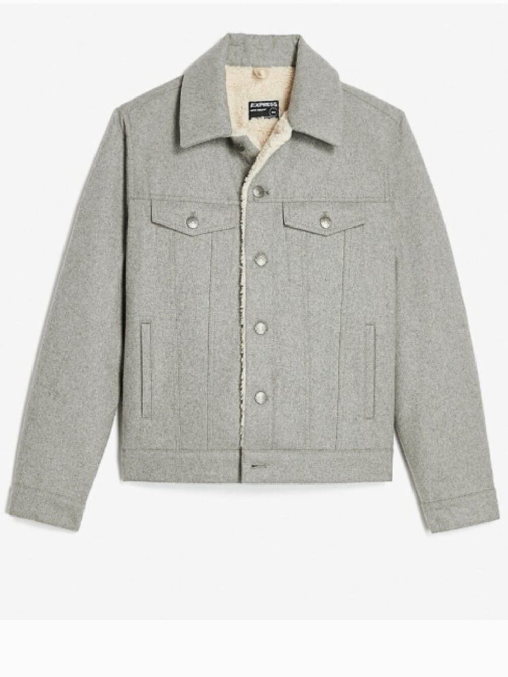 EXPRESS MEN'S SHERPA LINED TRUCKER JACKET